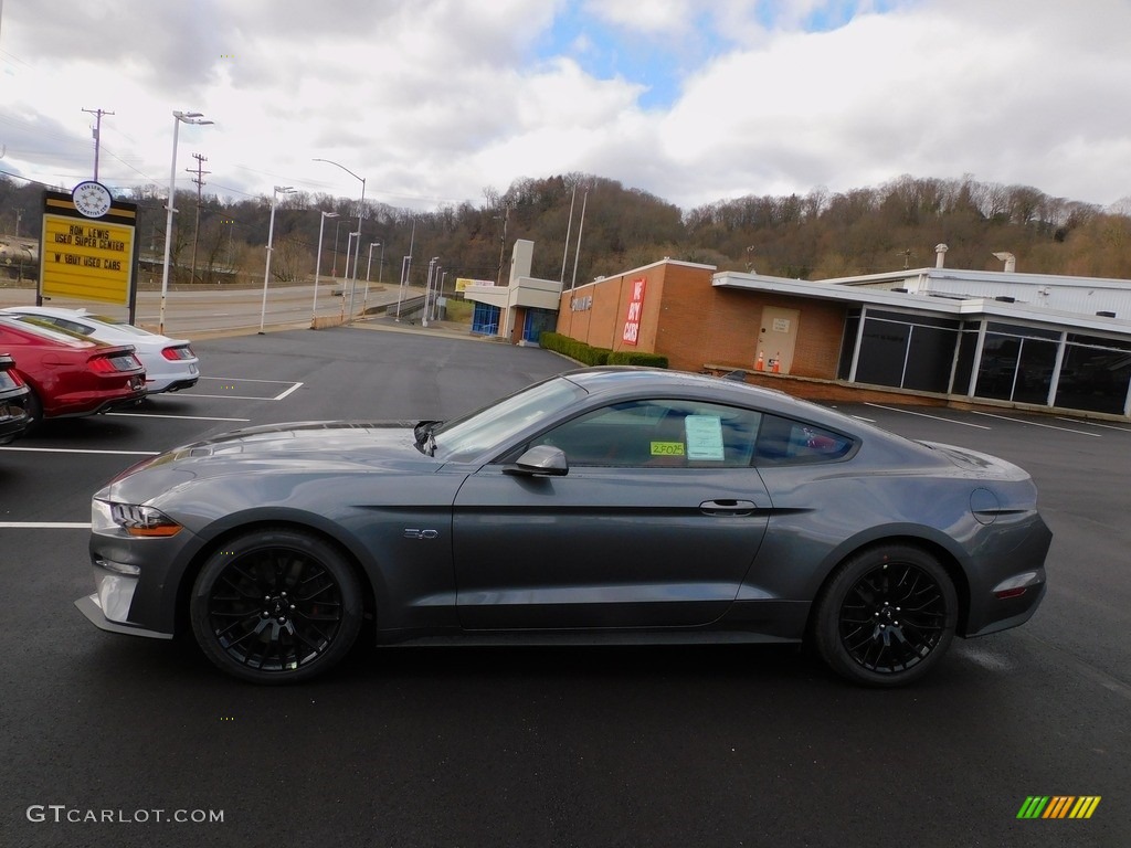Carbonized Gray Metallic 2022 Ford Mustang GT Premium Fastback Exterior Photo #143967740