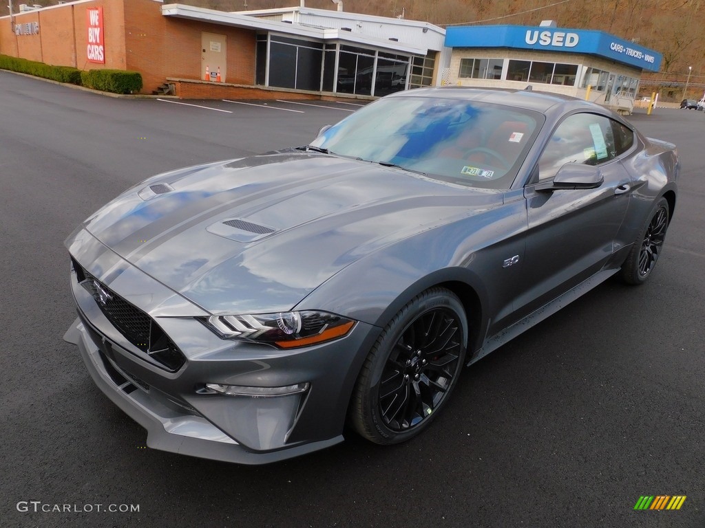 Carbonized Gray Metallic 2022 Ford Mustang GT Premium Fastback Exterior Photo #143967764