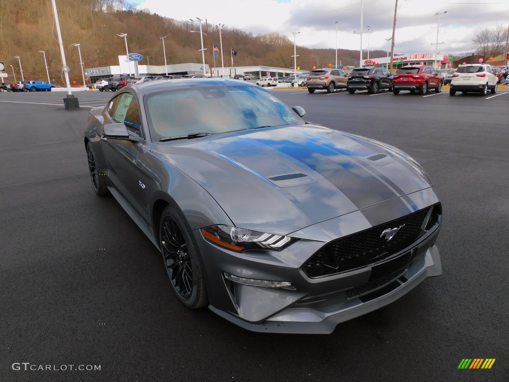 Carbonized Gray Metallic 2022 Ford Mustang GT Premium Fastback Exterior Photo #143967821