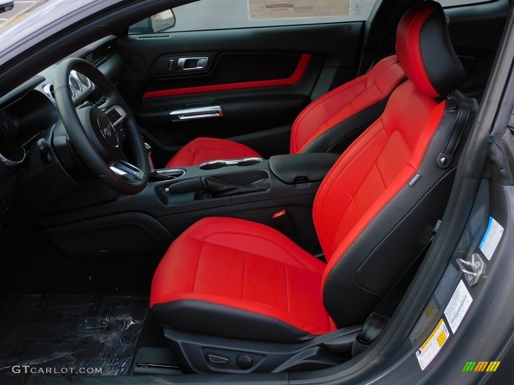 Showstopper Red Interior 2022 Ford Mustang GT Premium Fastback Photo #143967869