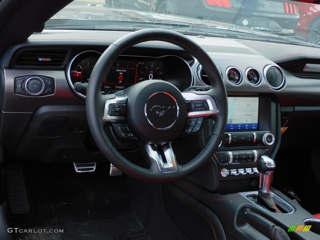 2022 Ford Mustang GT Premium Fastback Showstopper Red Dashboard Photo #143967944
