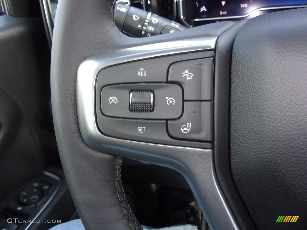 2022 Chevrolet Silverado 1500 LT Crew Cab 4x4 Jet Black Steering Wheel Photo #143968760
