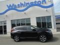 2018 Crystal Black Pearl Honda CR-V EX AWD  photo #2
