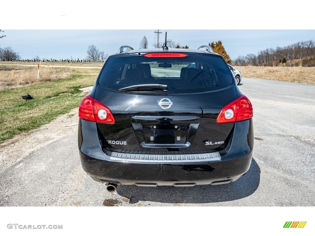 2010 Rogue S AWD - Wicked Black / Gray photo #5