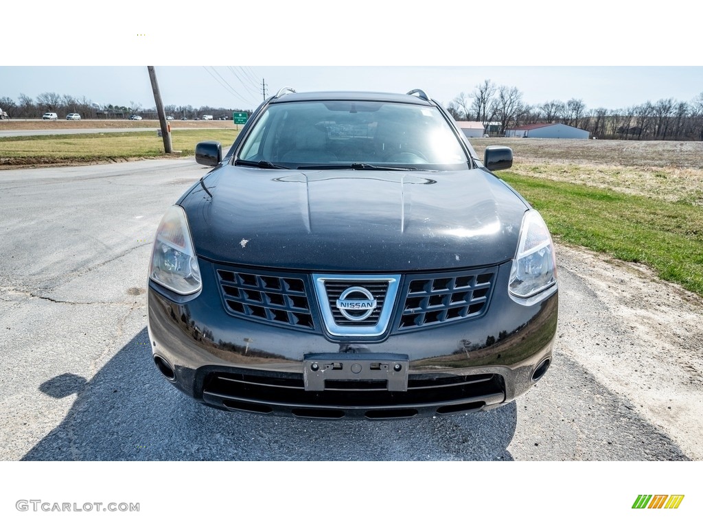 2010 Rogue S AWD - Wicked Black / Gray photo #9