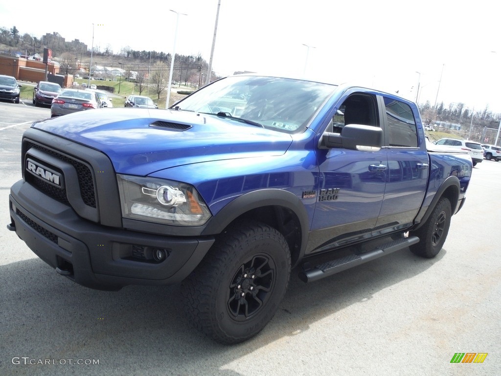 2017 1500 Rebel Crew Cab 4x4 - Blue Streak Pearl / Black photo #8