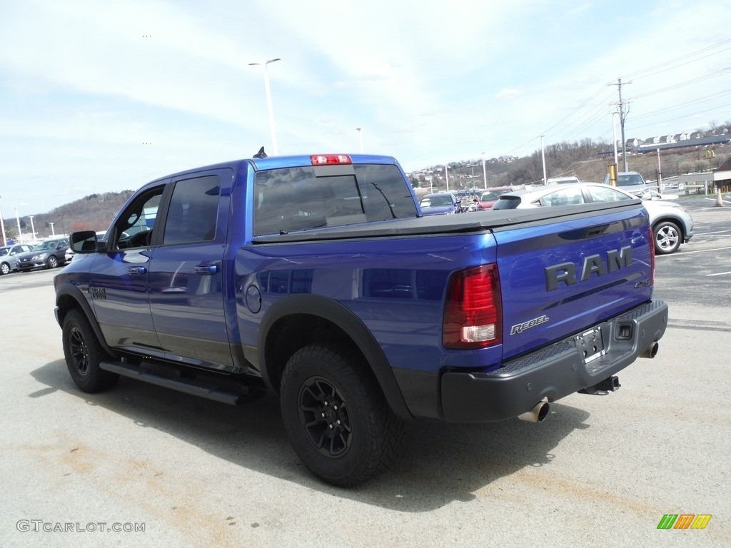 2017 1500 Rebel Crew Cab 4x4 - Blue Streak Pearl / Black photo #10
