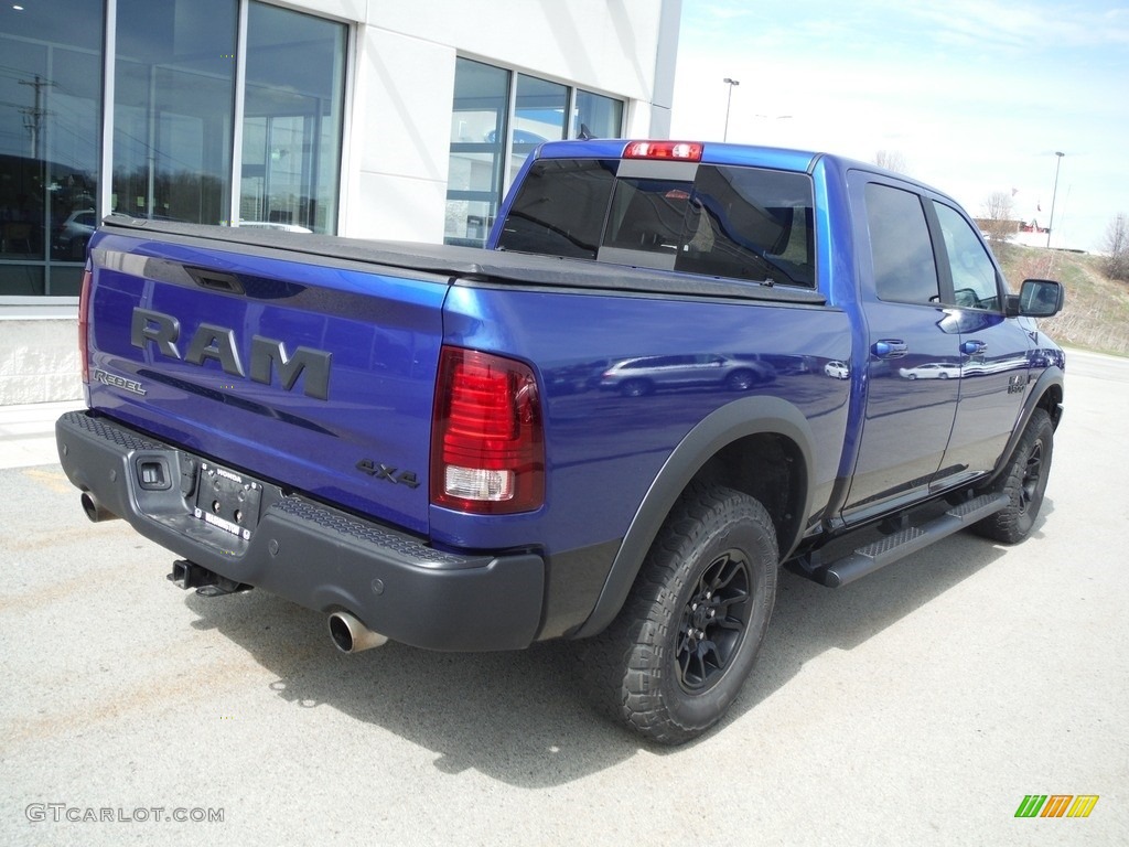 2017 1500 Rebel Crew Cab 4x4 - Blue Streak Pearl / Black photo #12