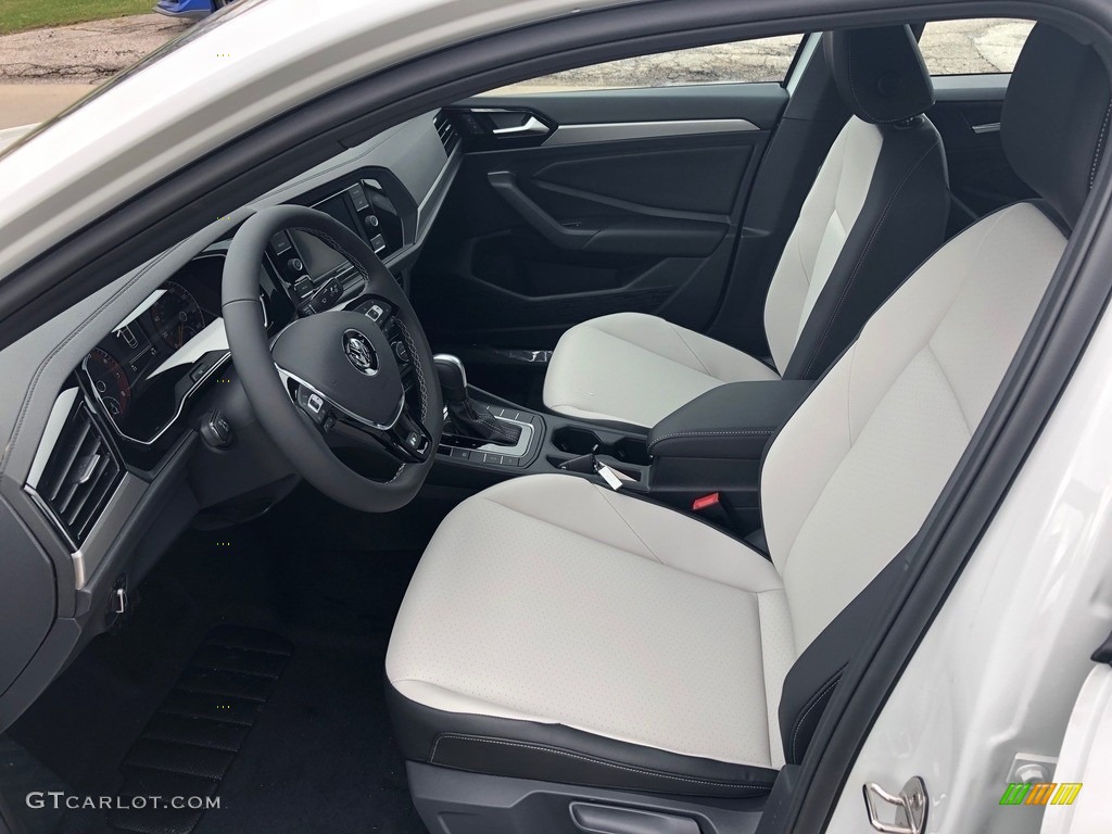 2021 Jetta R-Line - Pure White / Storm Gray/Black photo #2