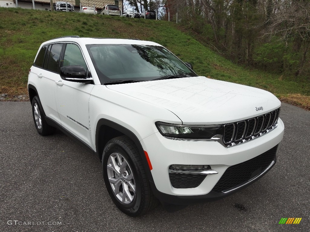 Bright White 2022 Jeep Grand Cherokee Limited 4x4 Exterior Photo #143970869