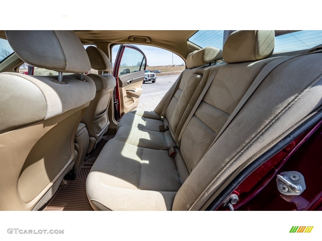 2008 Civic EX Sedan - Tango Red Pearl / Ivory photo #22