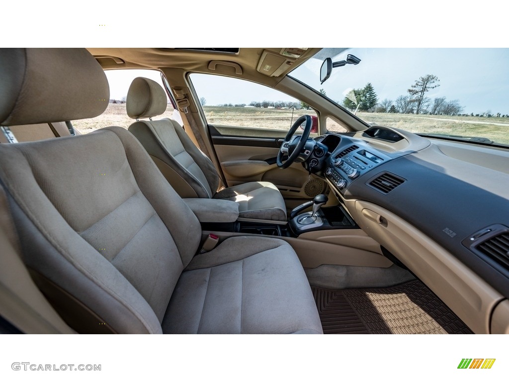 2008 Civic EX Sedan - Tango Red Pearl / Ivory photo #28