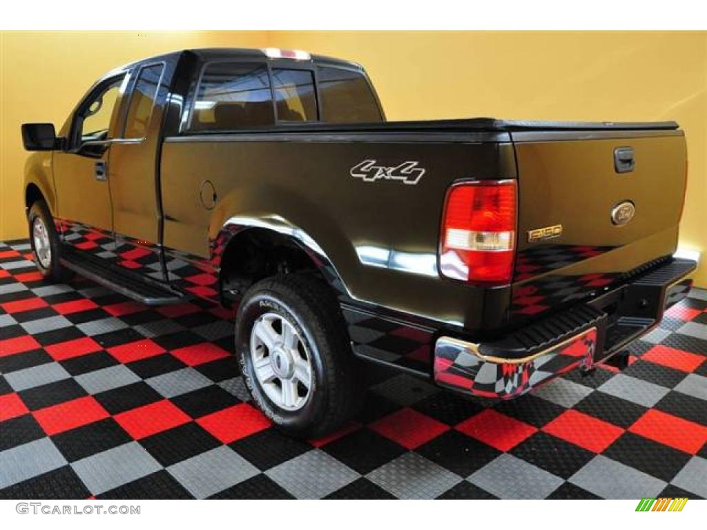 2004 F150 XLT SuperCab 4x4 - Black / Dark Flint photo #4
