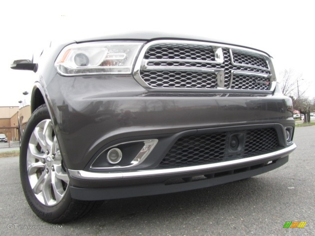 2017 Durango Citadel AWD - Granite Metallic / Black/Light Frost Beige photo #2