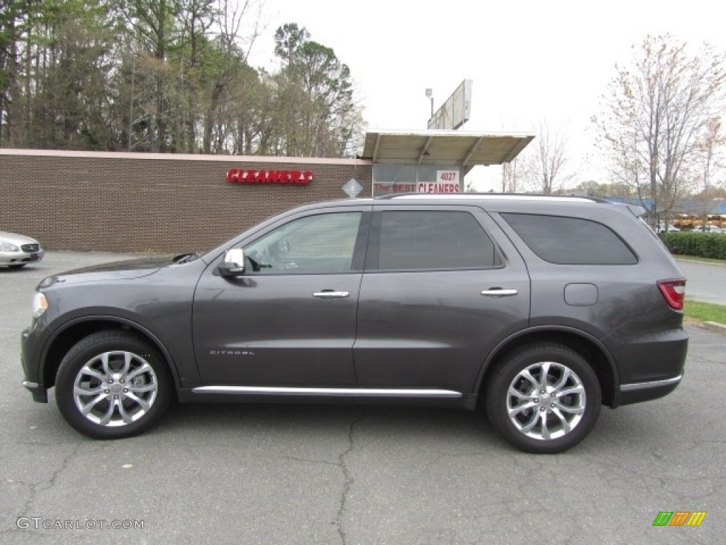 2017 Durango Citadel AWD - Granite Metallic / Black/Light Frost Beige photo #7