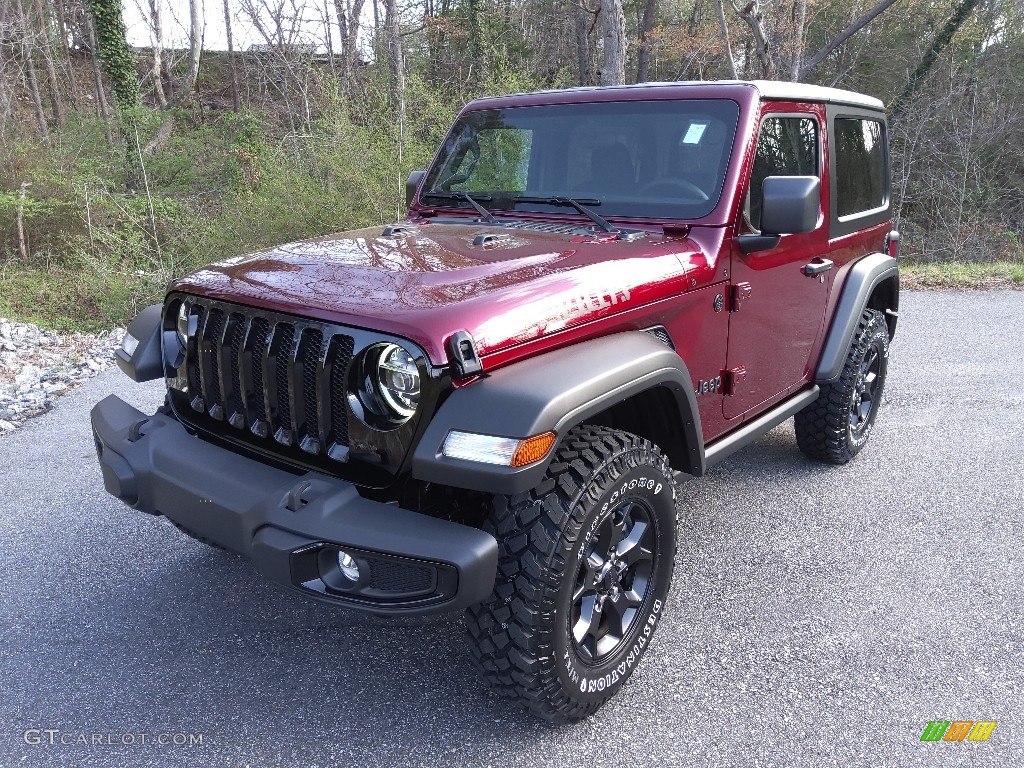 2022 Wrangler Willys 4x4 - Snazzberry Pearl / Black photo #2