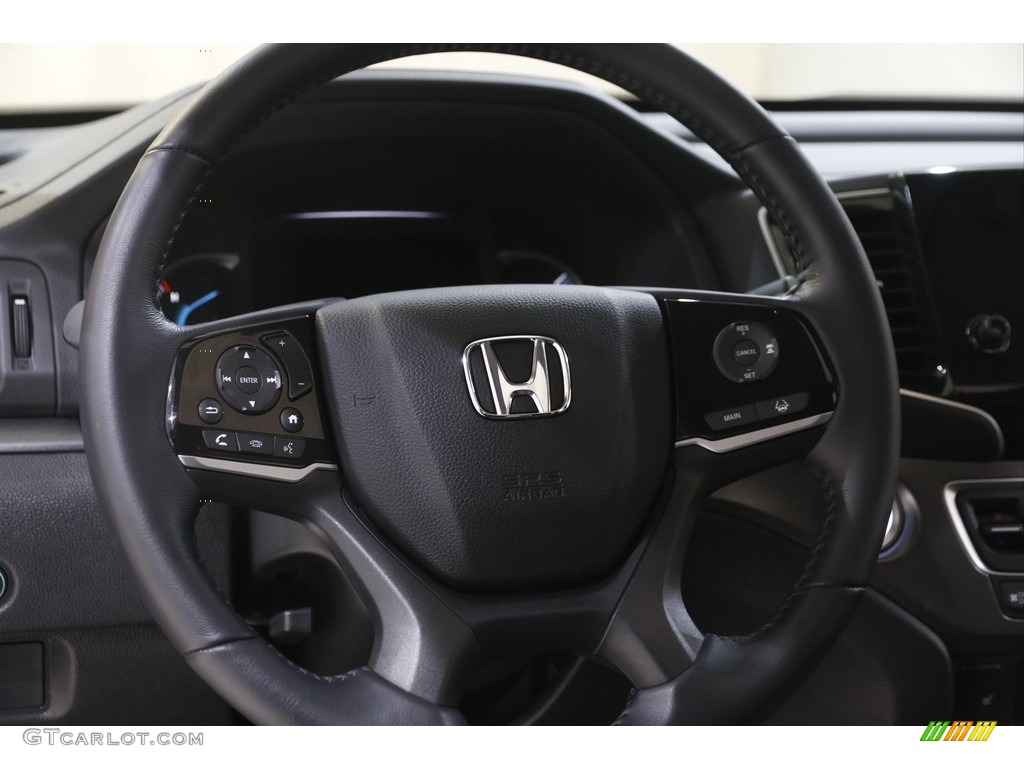 2021 Honda Pilot EX-L AWD Black Steering Wheel Photo #143973298