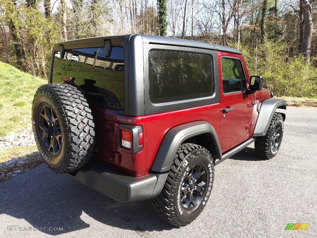 2022 Wrangler Willys 4x4 - Snazzberry Pearl / Black photo #6