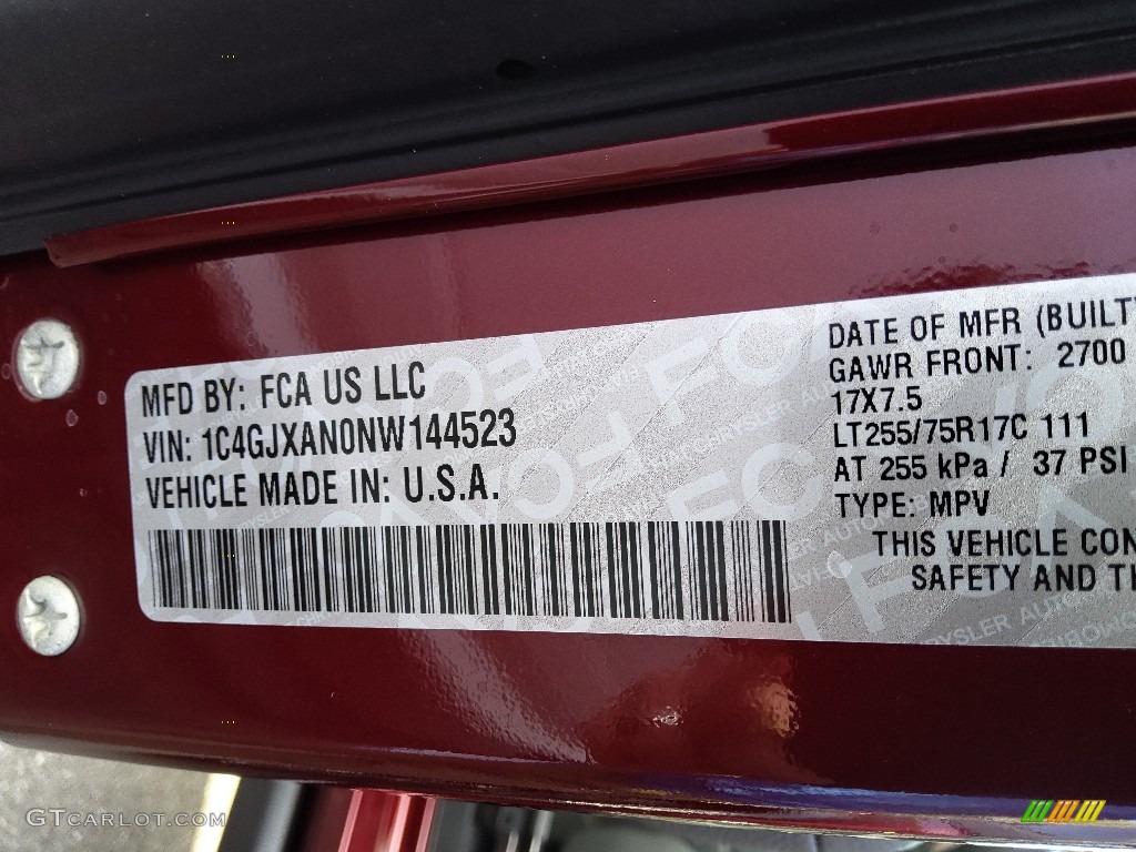 2022 Wrangler Willys 4x4 - Snazzberry Pearl / Black photo #29