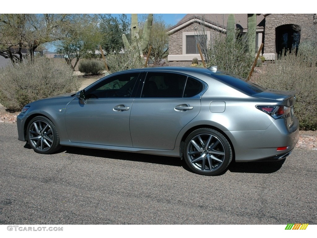 2018 GS 350 F Sport - Liquid Platinum / Rioja Red photo #1