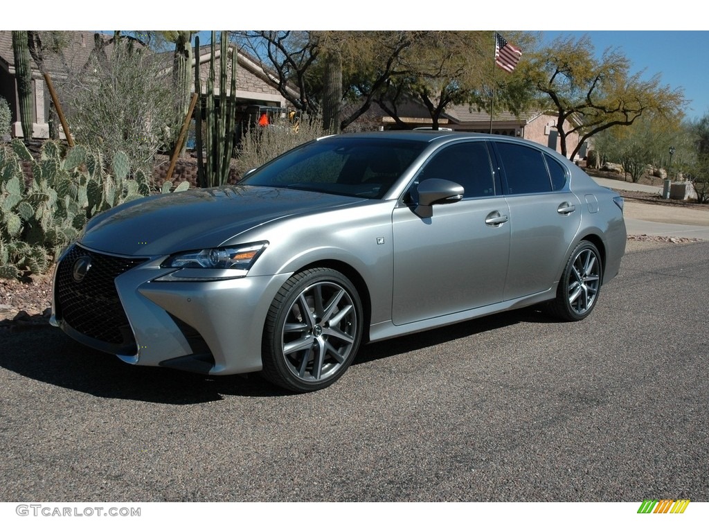 2018 GS 350 F Sport - Liquid Platinum / Rioja Red photo #2