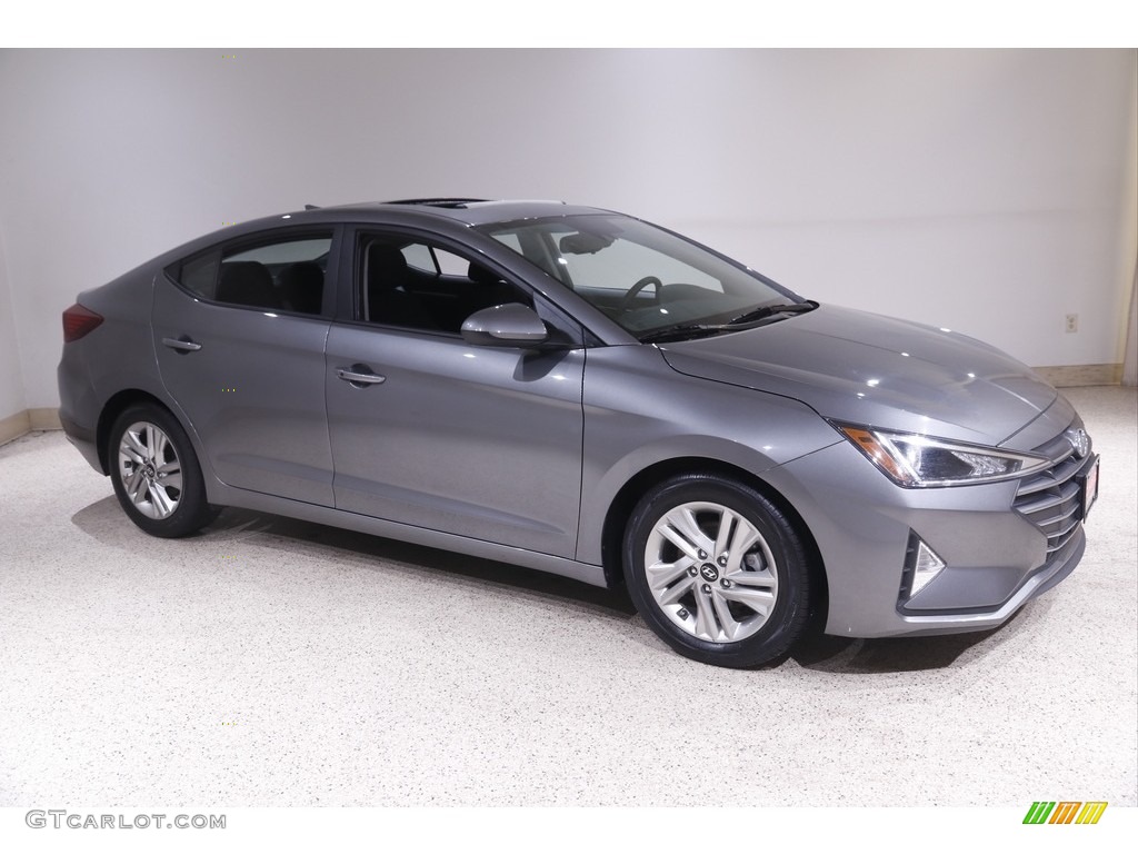 2019 Elantra Value Edition - Machine Gray / Black photo #1