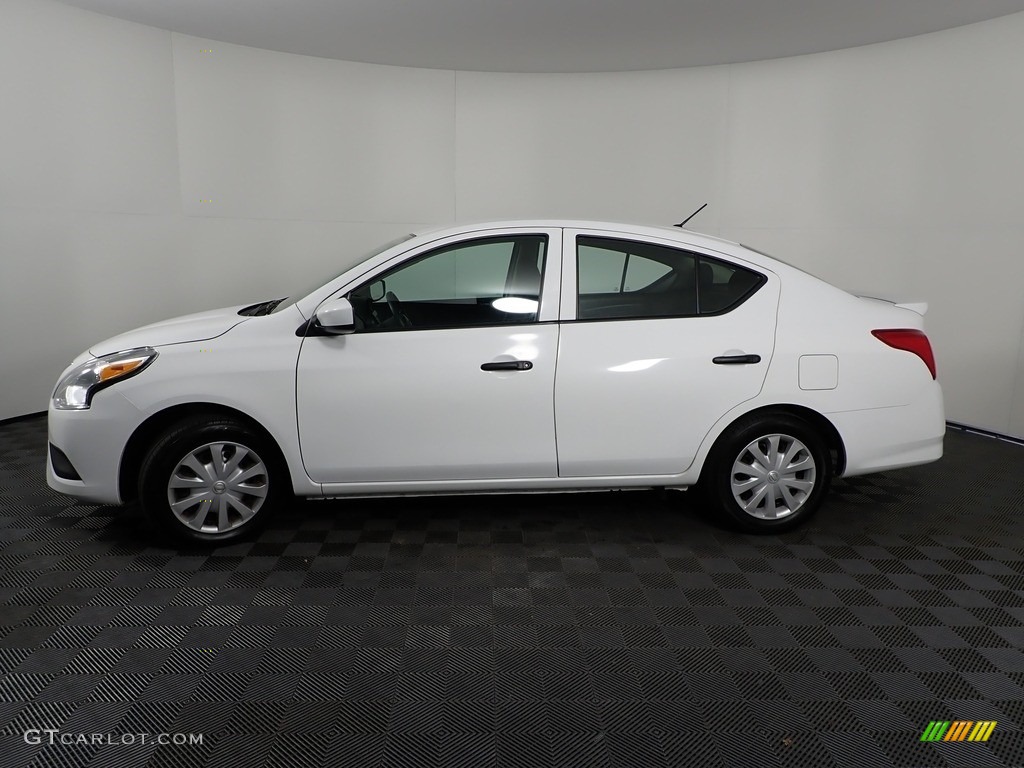 2019 Versa S Plus - Fresh Powder White / Charcoal photo #6