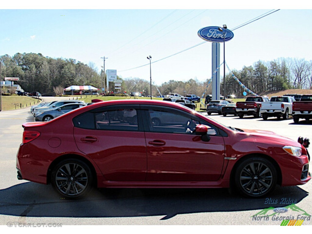 2016 WRX  - Pure Red / Carbon Black photo #6