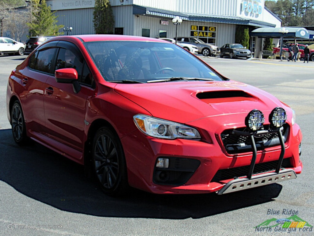 2016 WRX  - Pure Red / Carbon Black photo #7