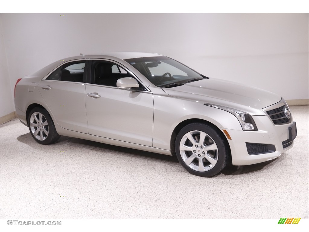 Silver Coast Metallic 2013 Cadillac ATS 3.6L Luxury AWD Exterior Photo #143980324