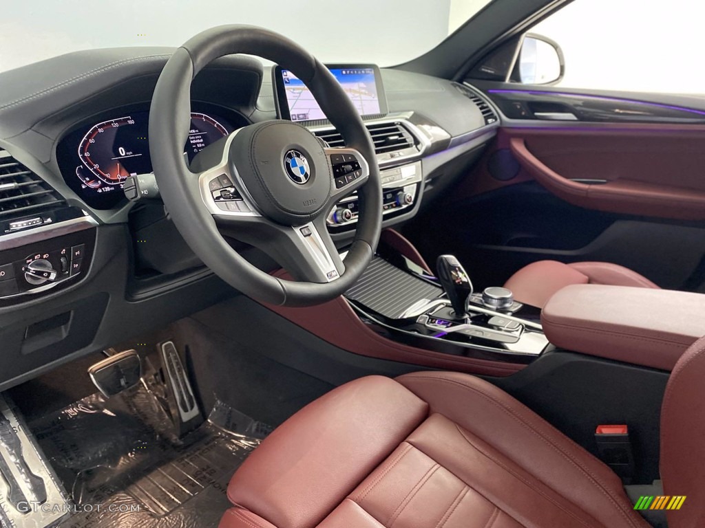 2021 X4 xDrive30i - Alpine White / Tacora Red photo #15