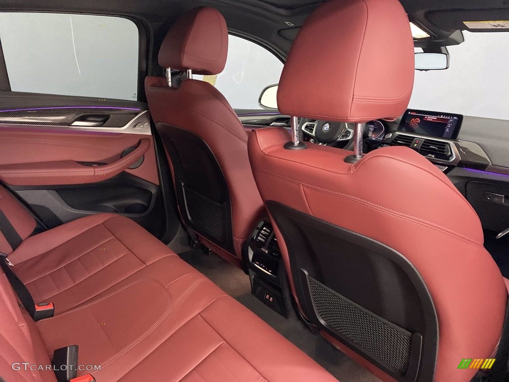 2021 X4 xDrive30i - Alpine White / Tacora Red photo #35