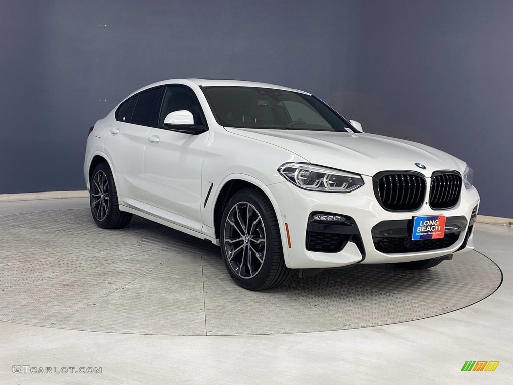 2021 X4 xDrive30i - Alpine White / Tacora Red photo #38