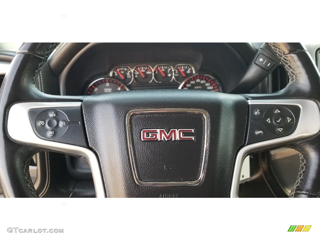 2015 Sierra 1500 SLE Double Cab 4x4 - Iridium Metallic / Jet Black photo #18