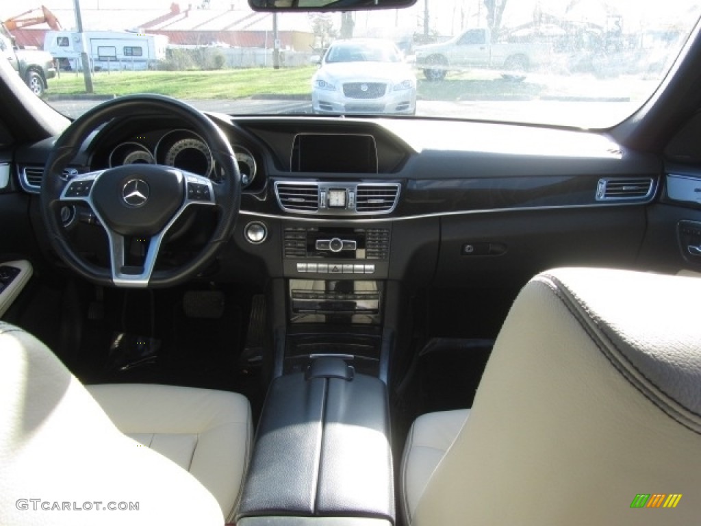 2014 E 350 Sport Sedan - Obsidian Black Metallic / Porcelain/Black photo #13