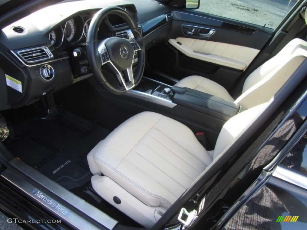 2014 E 350 Sport Sedan - Obsidian Black Metallic / Porcelain/Black photo #17