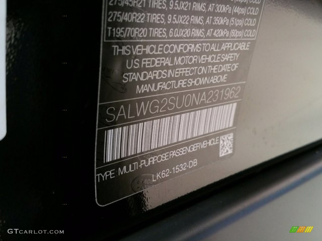 2022 Range Rover Sport SE - Santorini Black Metallic / Ebony/Ebony photo #20