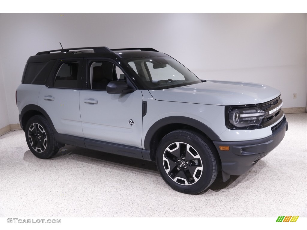 Cactus Gray 2021 Ford Bronco Sport Outer Banks 4x4 Exterior Photo #143984127
