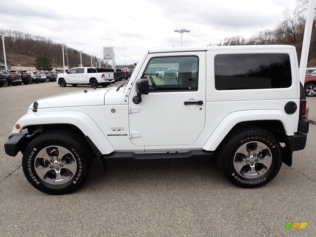 Bright White 2017 Jeep Wrangler Sahara 4x4 Exterior Photo #143984862