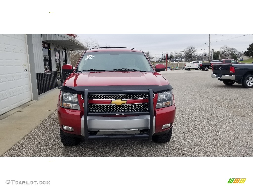 2012 Suburban LT 4x4 - Crystal Red Tintcoat / Light Cashmere/Dark Cashmere photo #7