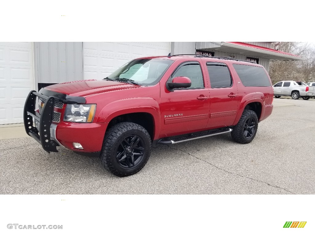 2012 Suburban LT 4x4 - Crystal Red Tintcoat / Light Cashmere/Dark Cashmere photo #28
