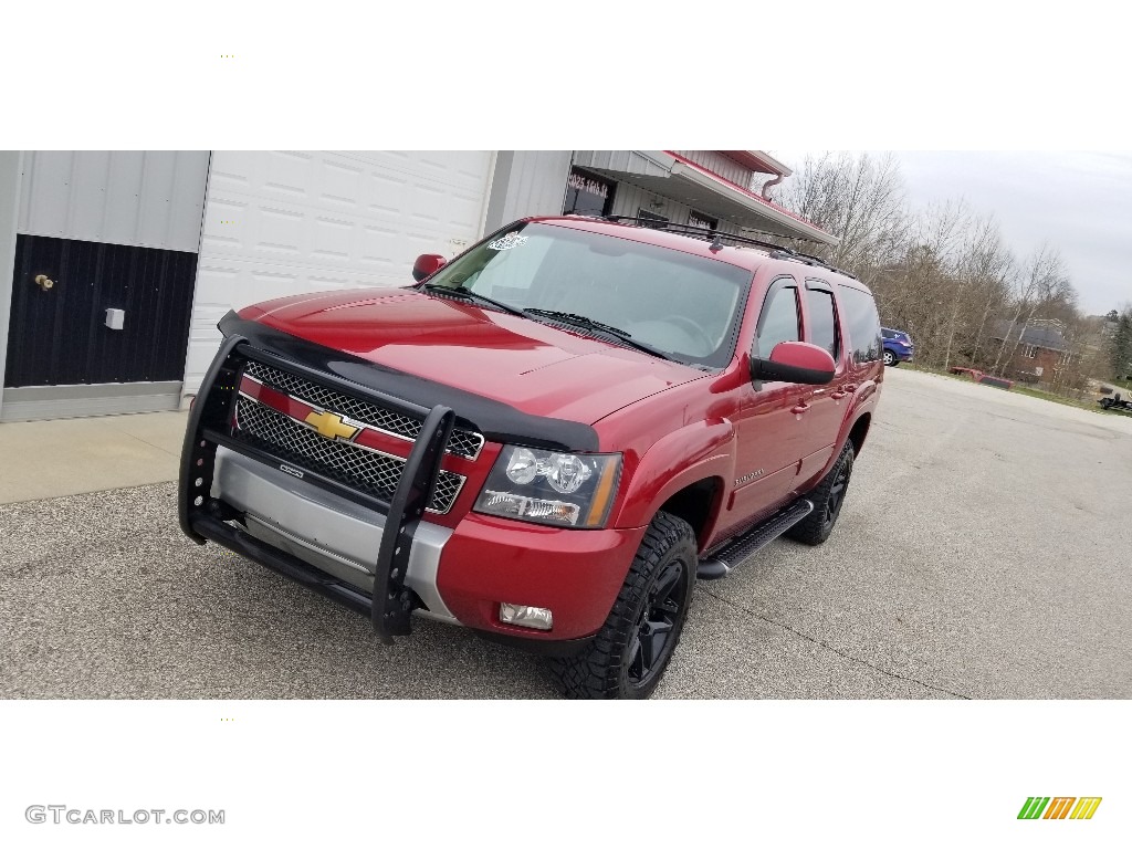 2012 Suburban LT 4x4 - Crystal Red Tintcoat / Light Cashmere/Dark Cashmere photo #30