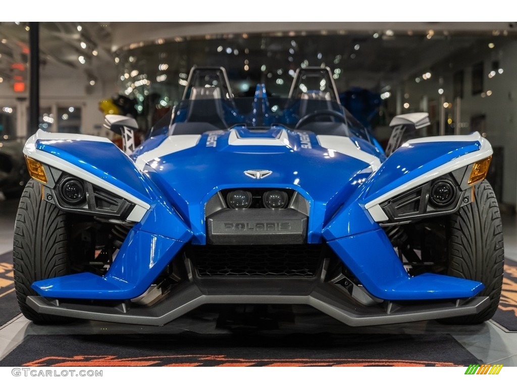 Blue Fire/White 2016 Polaris Slingshot SL Exterior Photo #143986614