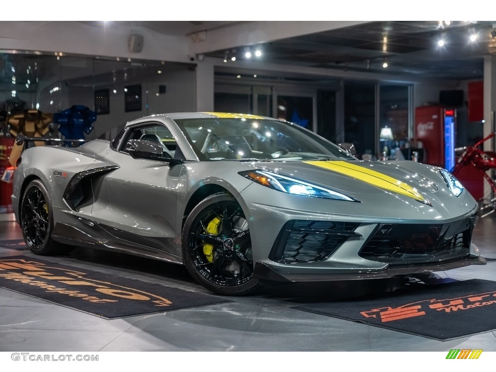 2022 Corvette IMSA GTLM Championship C8.R Edition - Hypersonic Gray Metallic / Sky Cool Gray/­Strike Yellow photo #35