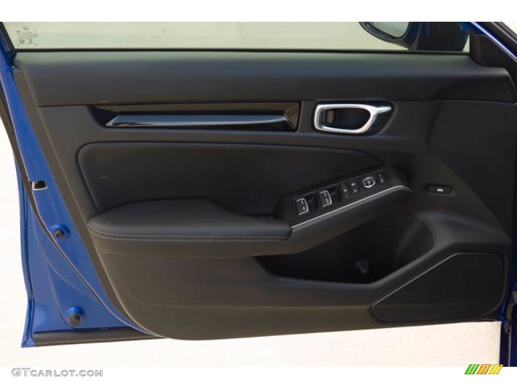 2022 Civic Touring Sedan - Aegean Blue Metallic / Black photo #30