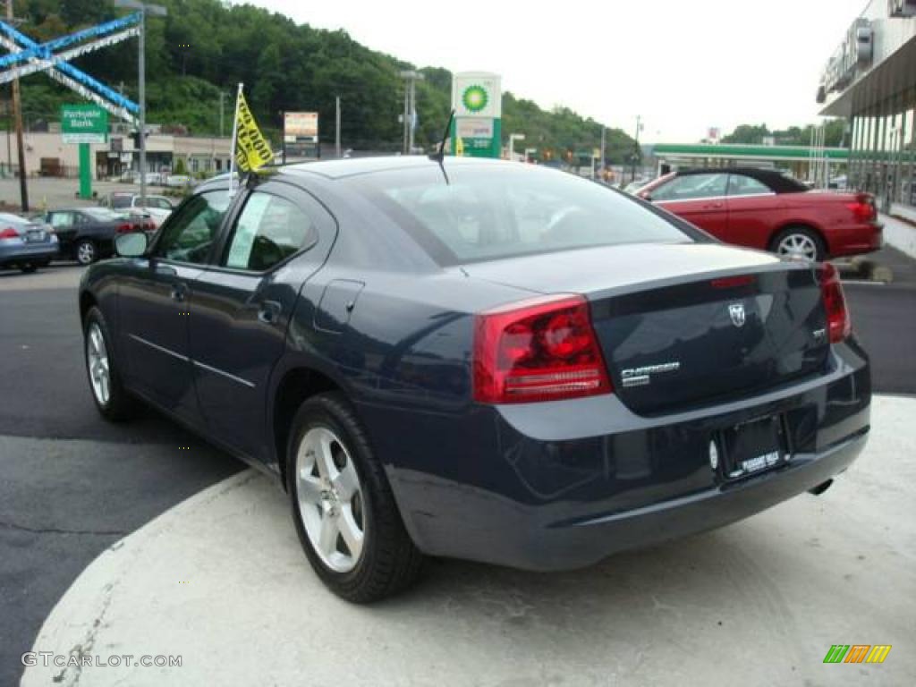 2008 Charger SXT AWD - Steel Blue Metallic / Dark Slate Gray photo #2