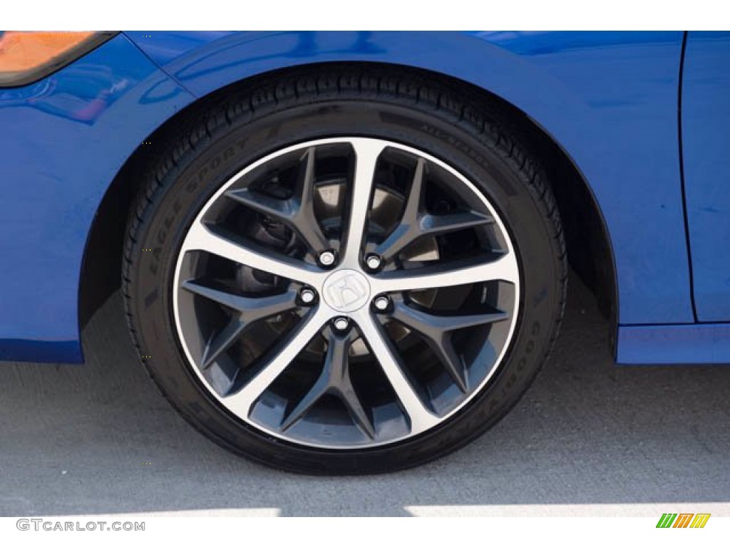 2022 Civic Touring Sedan - Aegean Blue Metallic / Black photo #39