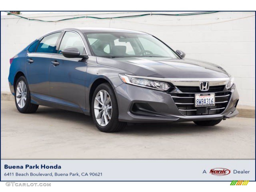 2021 Accord LX - Modern Steel Metallic / Black photo #1