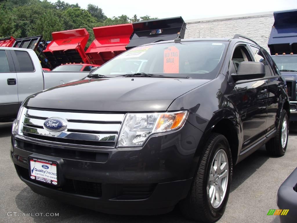 2007 Edge SE AWD - Carbon Metallic / Medium Light Stone photo #1