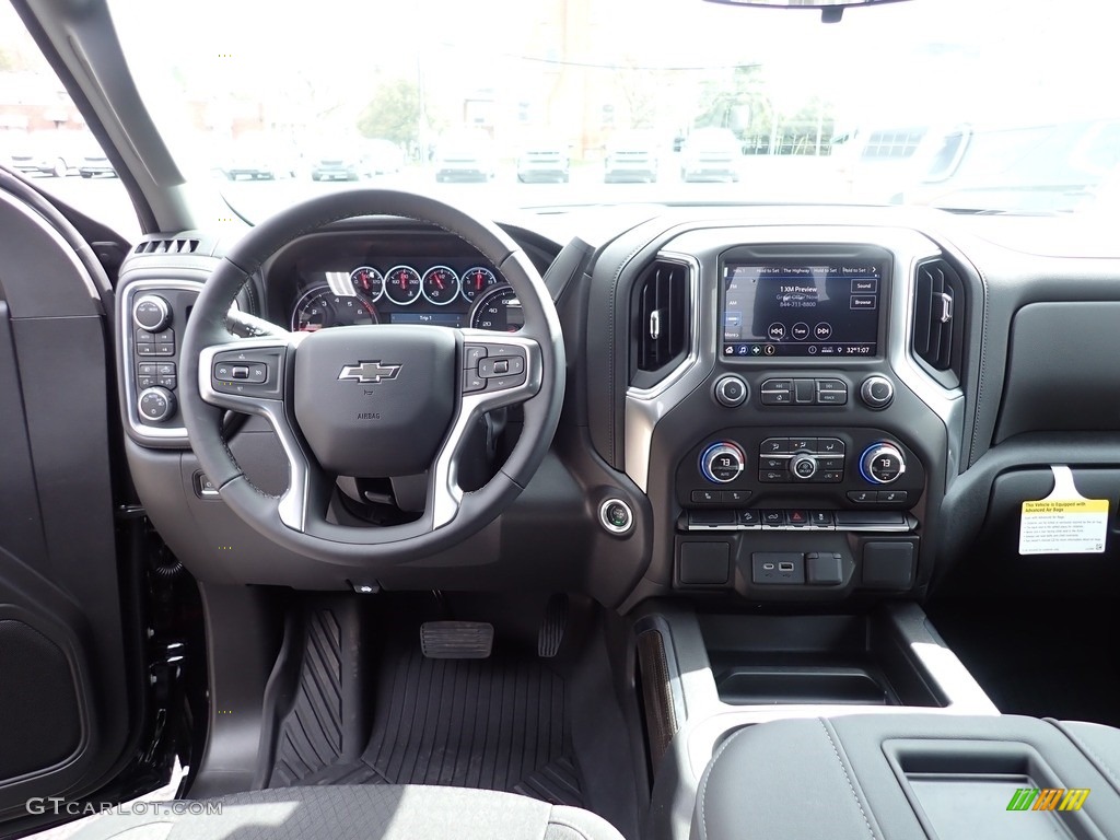 2022 Chevrolet Silverado 1500 Limited LT Trail Boss Crew Cab 4x4 Jet Black Dashboard Photo #143988627